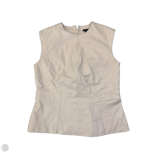 Top Sleeveless By Ann Taylor In Tan, Size: L