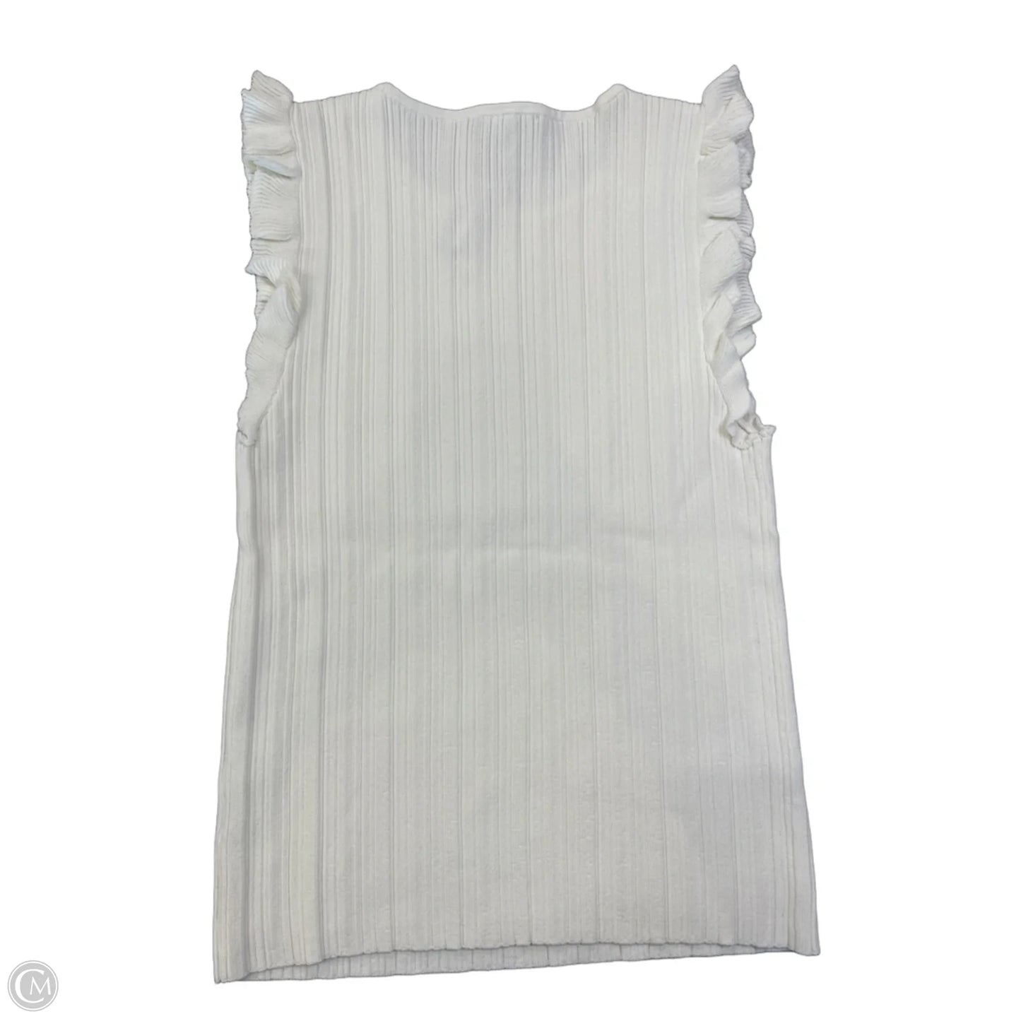 Top Sleeveless By Paige In White, Size: L