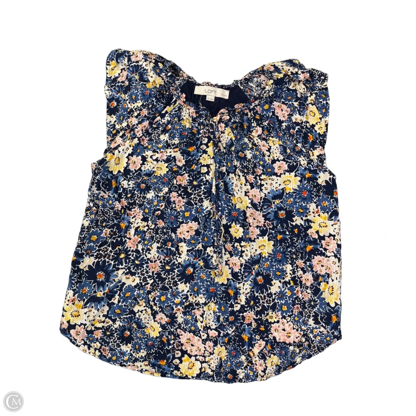 Blouse Sleeveless By Loft In Floral Print, Size: Sp