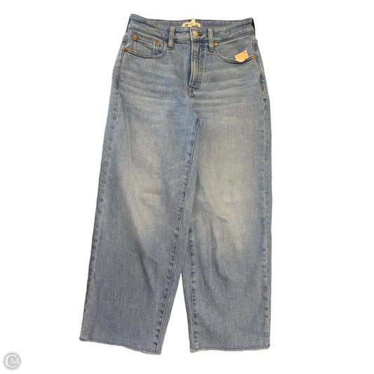 Jeans Wide Leg By Madewell In Blue Denim, Size: 2