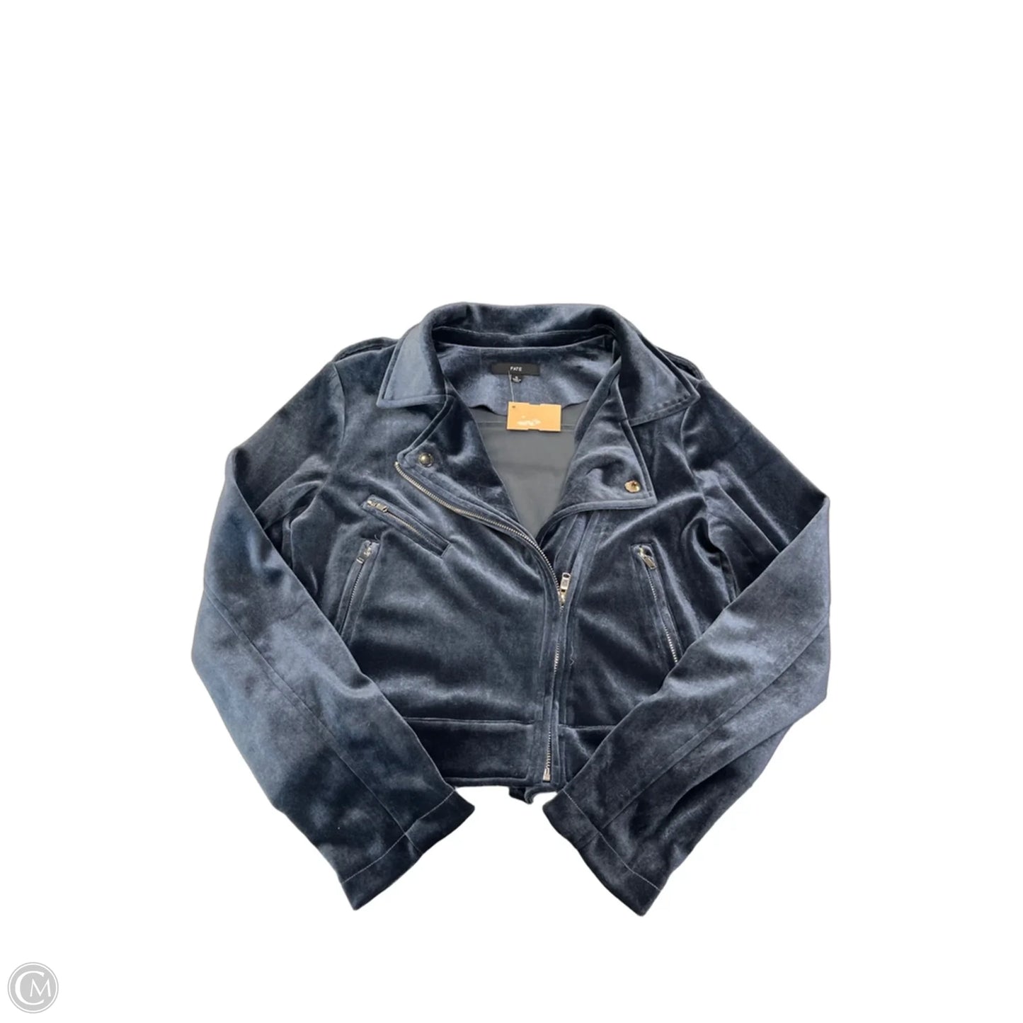 Jacket Moto By Fate In Blue, Size: S