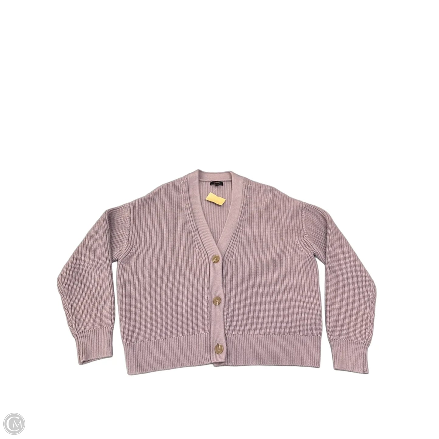 Sweater Cardigan By Quince In Purple, Size: S