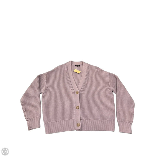 Sweater Cardigan By Quince In Purple, Size: S