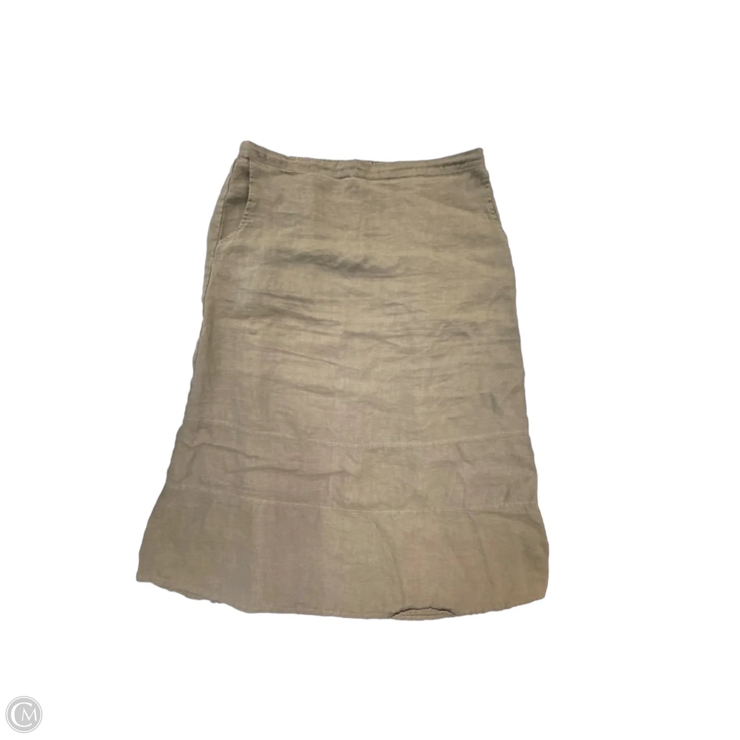 Skirt Midi By Flax In Green, Size: L