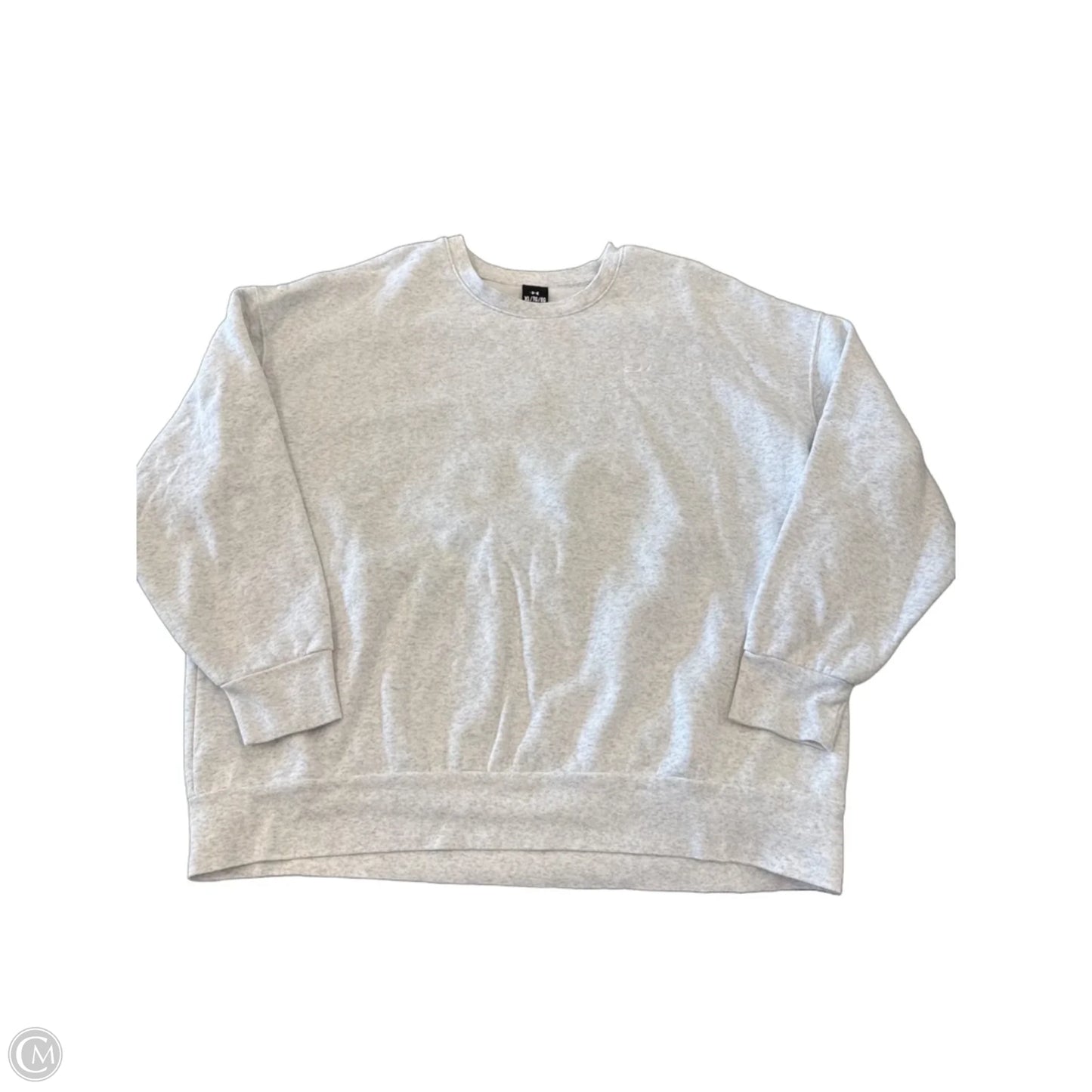 Athletic Sweatshirt Crewneck By Under Armour In Grey, Size: Xl