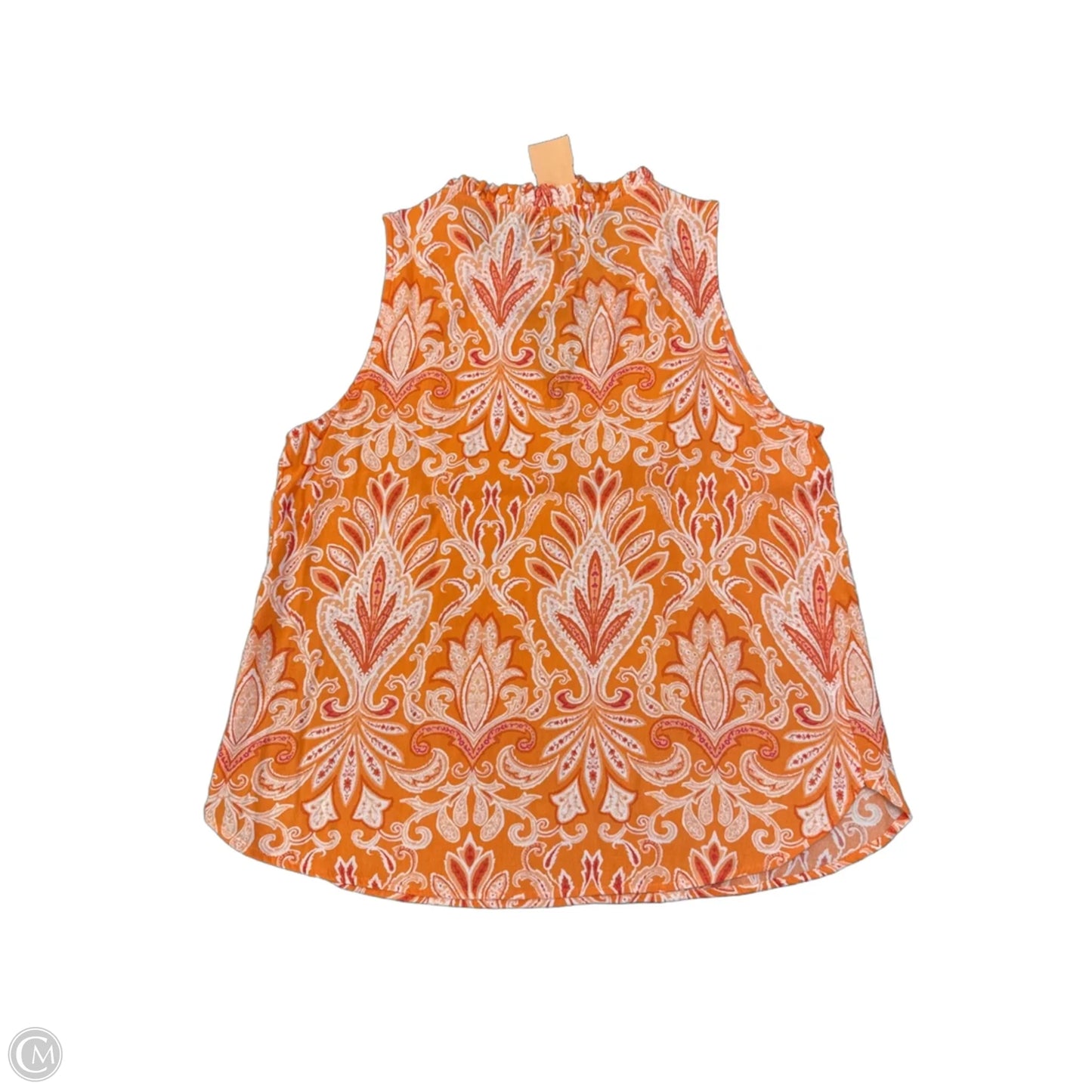 Blouse Sleeveless By Loft In Orange, Size: Sp