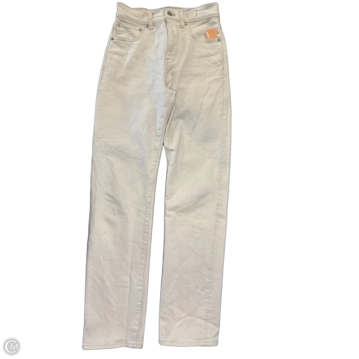 Jeans Straight By Madewell In White Denim, Size: 00