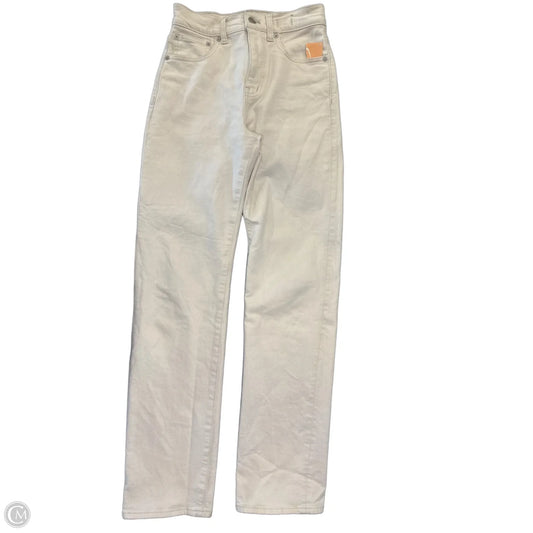 Jeans Straight By Madewell In White Denim, Size: 00