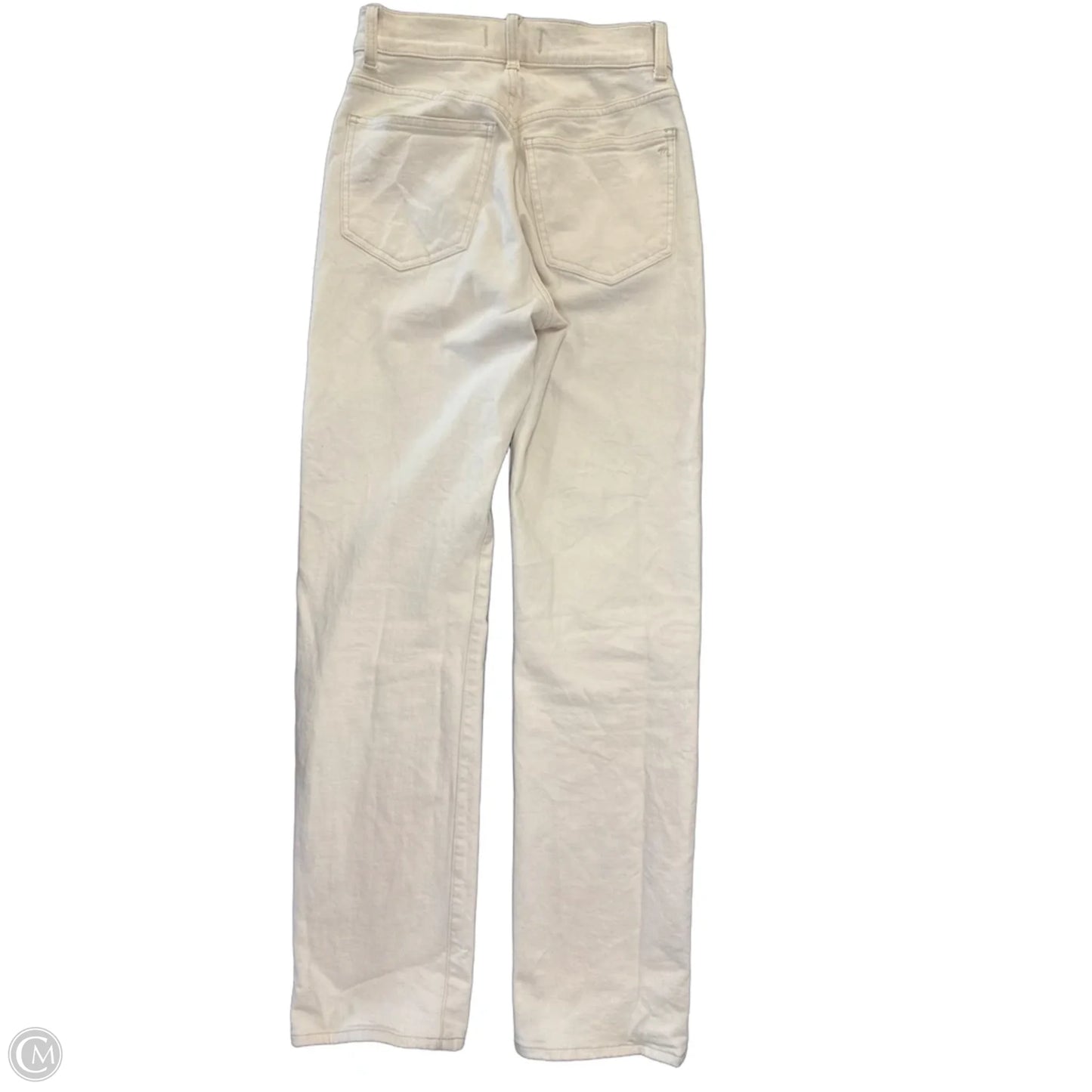 Jeans Straight By Madewell In White Denim, Size: 00