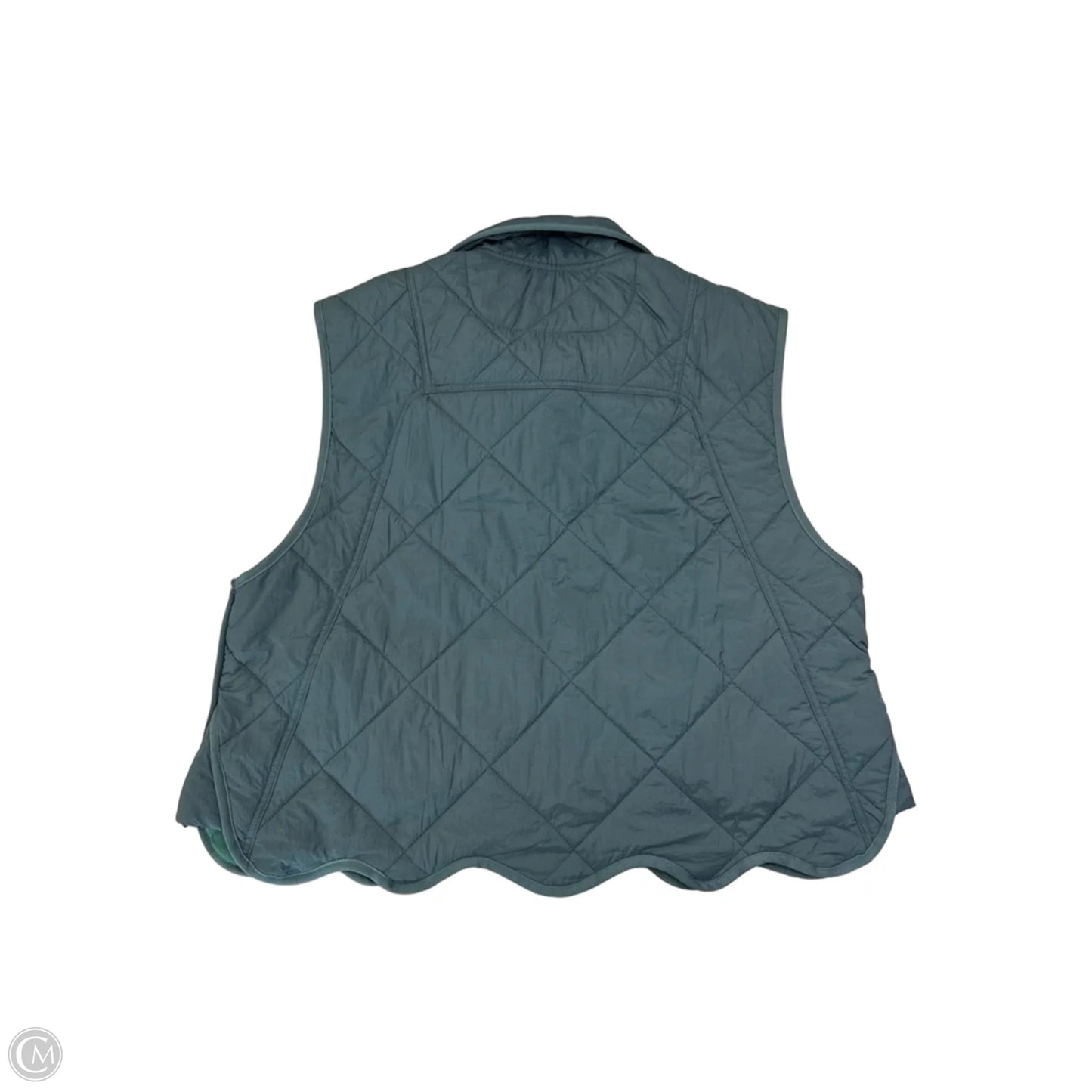 Vest Puffer & Quilted By Entro In Teal, Size: L