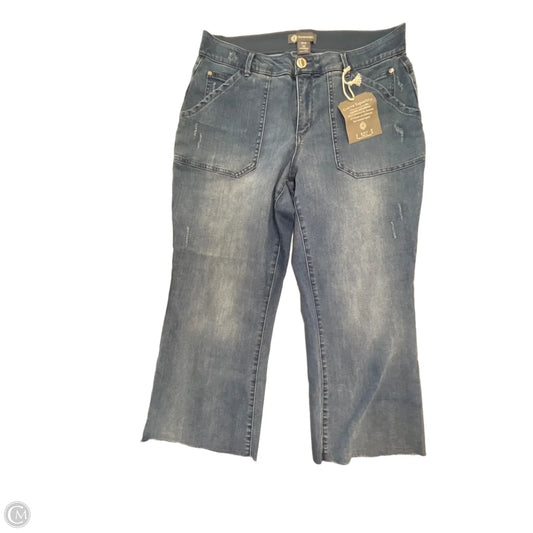 Jeans Cropped By Democracy In Blue Denim, Size: 16