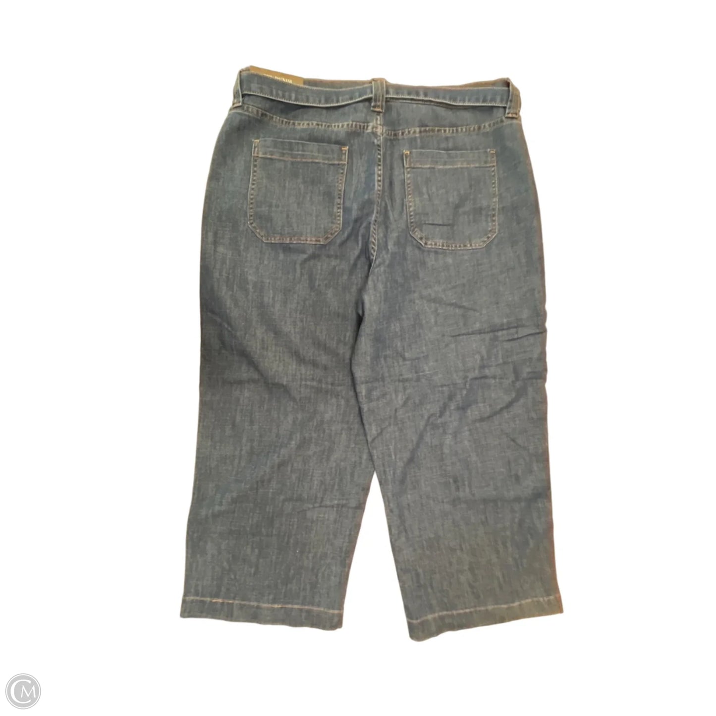 Jeans Wide Leg By Nicole Miller In Blue Denim, Size: 16