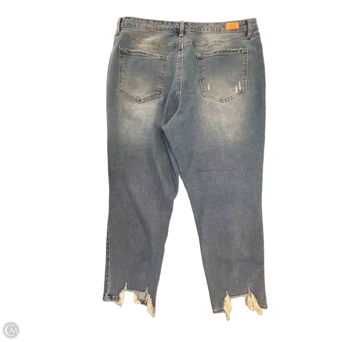 Jeans Cropped By Sofia By Sofia Vergara In Blue Denim, Size: 18