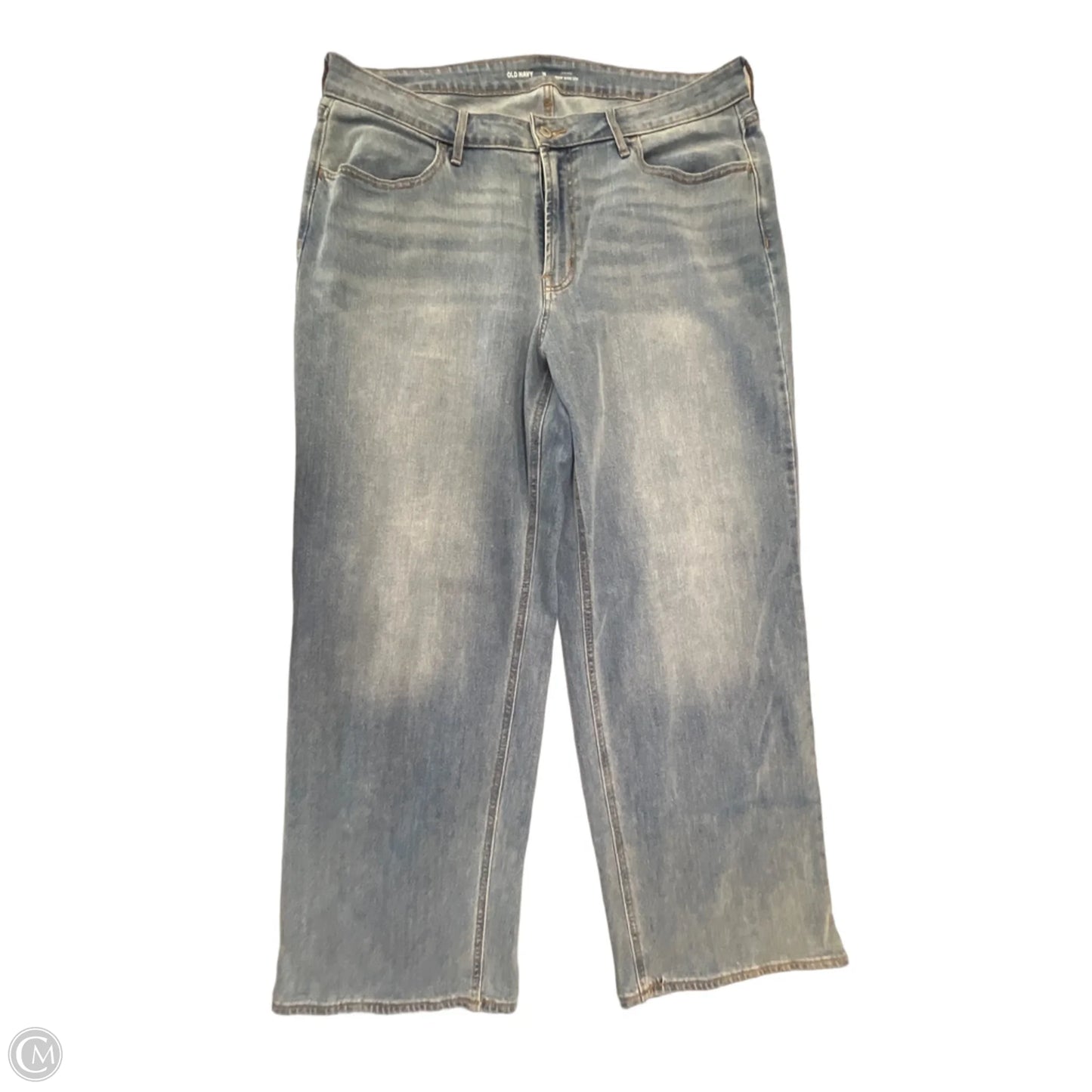Jeans Wide Leg By Old Navy In Blue Denim, Size: 18