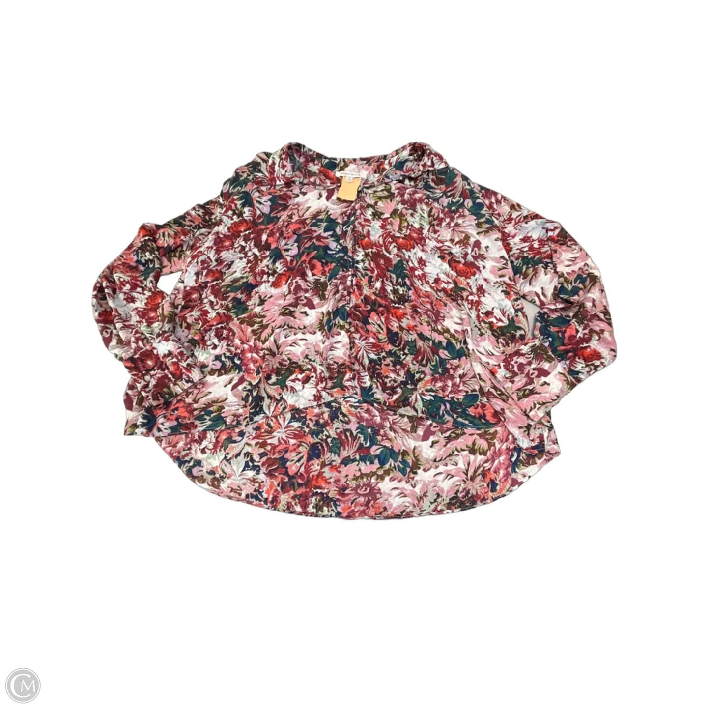 Blouse 3/4 Sleeve By Rose And Olive In Floral Print, Size: M