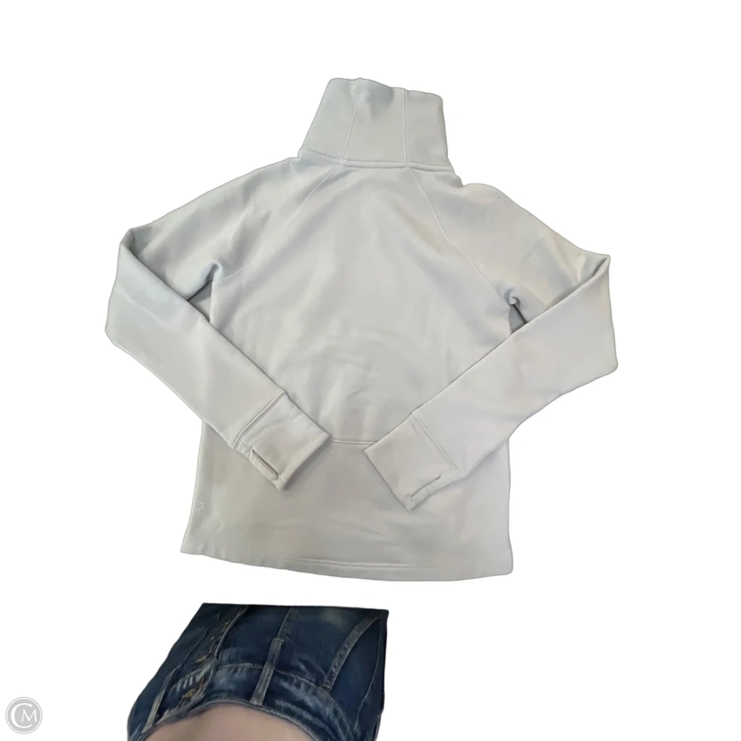 Athletic Sweatshirt Collar By Athleta In Grey, Size: Xxs