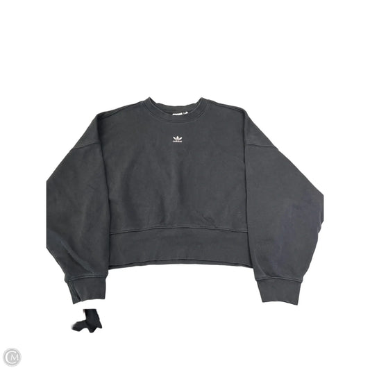 Athletic Sweatshirt Crewneck By Adidas In Black, Size: S