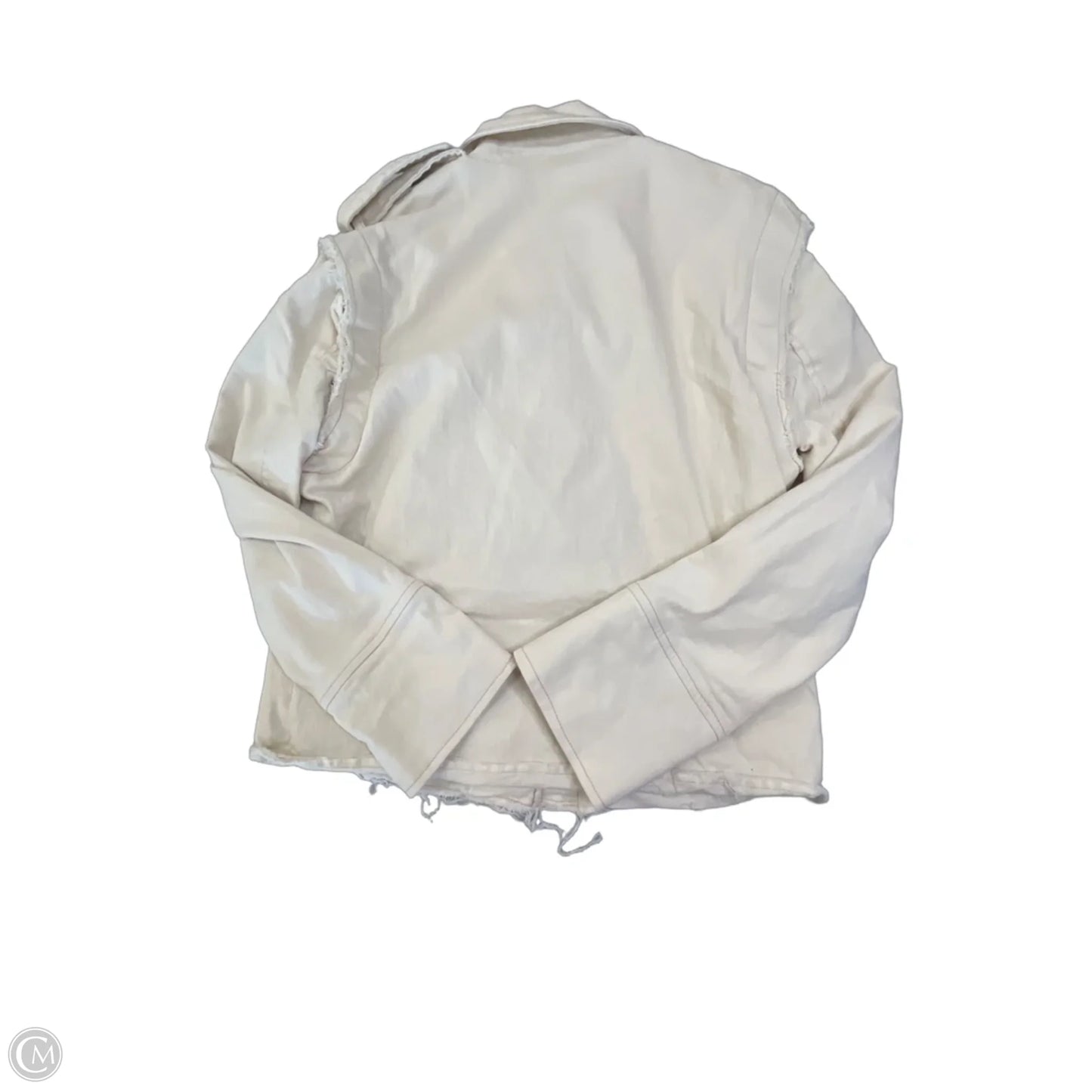 Jacket Denim By Bohme In Cream Denim, Size: Xs