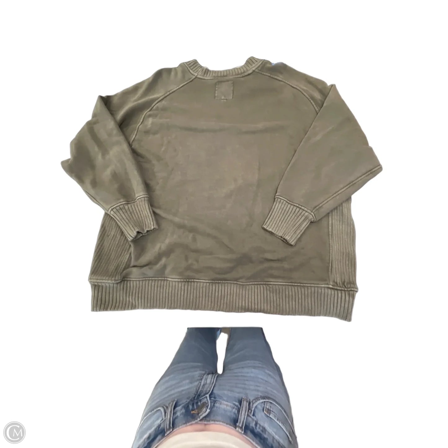 Sweatshirt Crewneck By Aerie In Green, Size: L