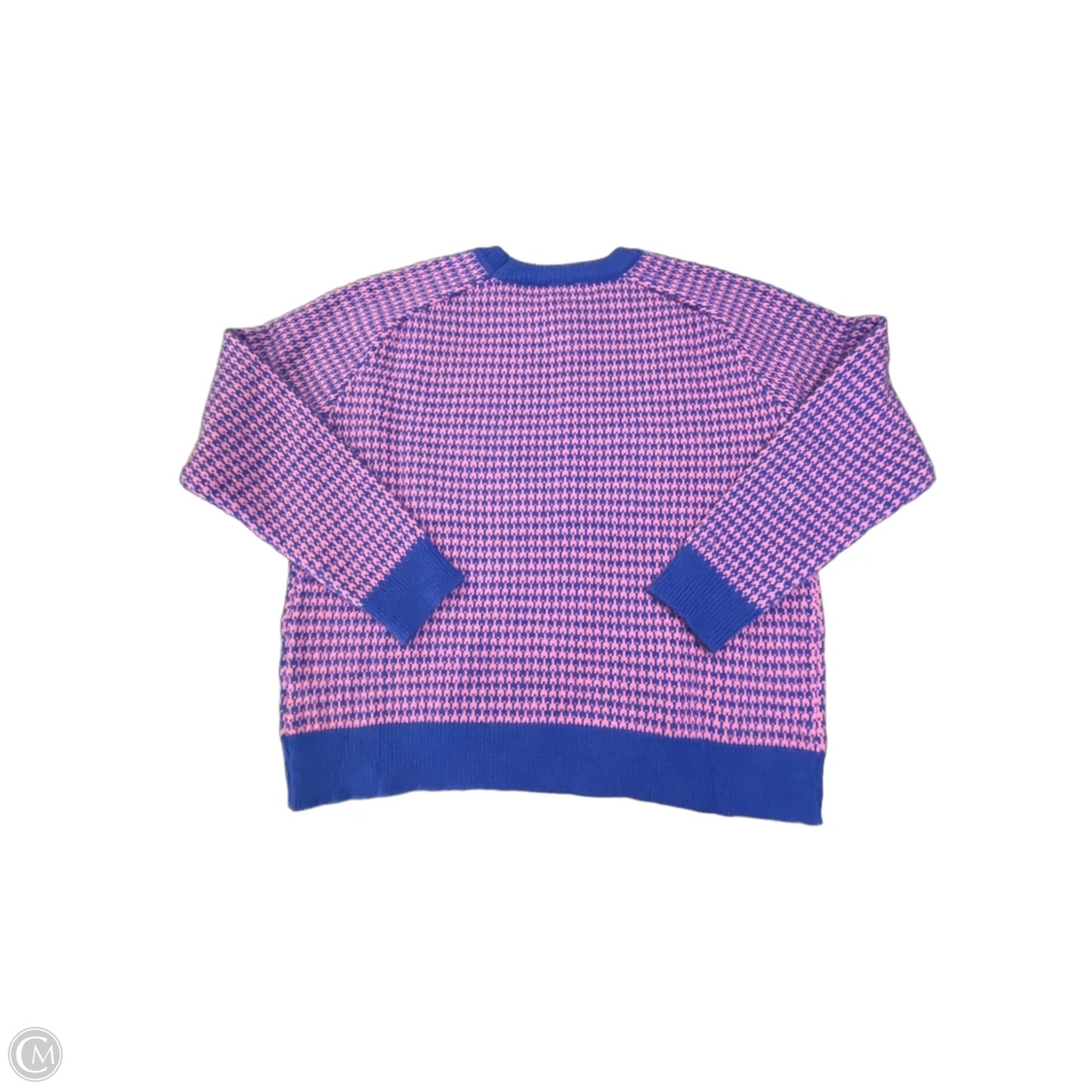 Sweater By Lumiere In Blue & Pink, Size: M