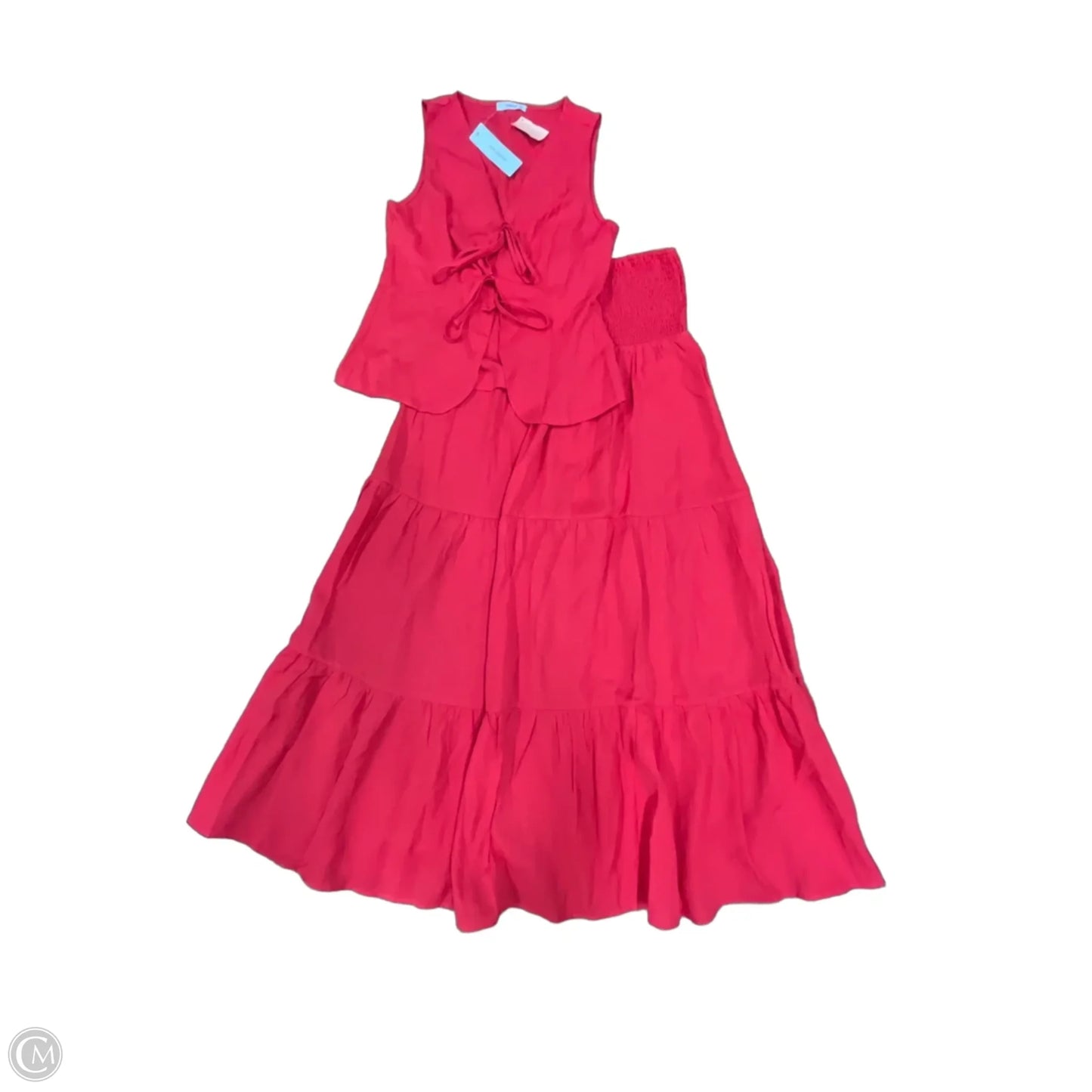 Skirt Set 2pc By Timing In Red, Size: M