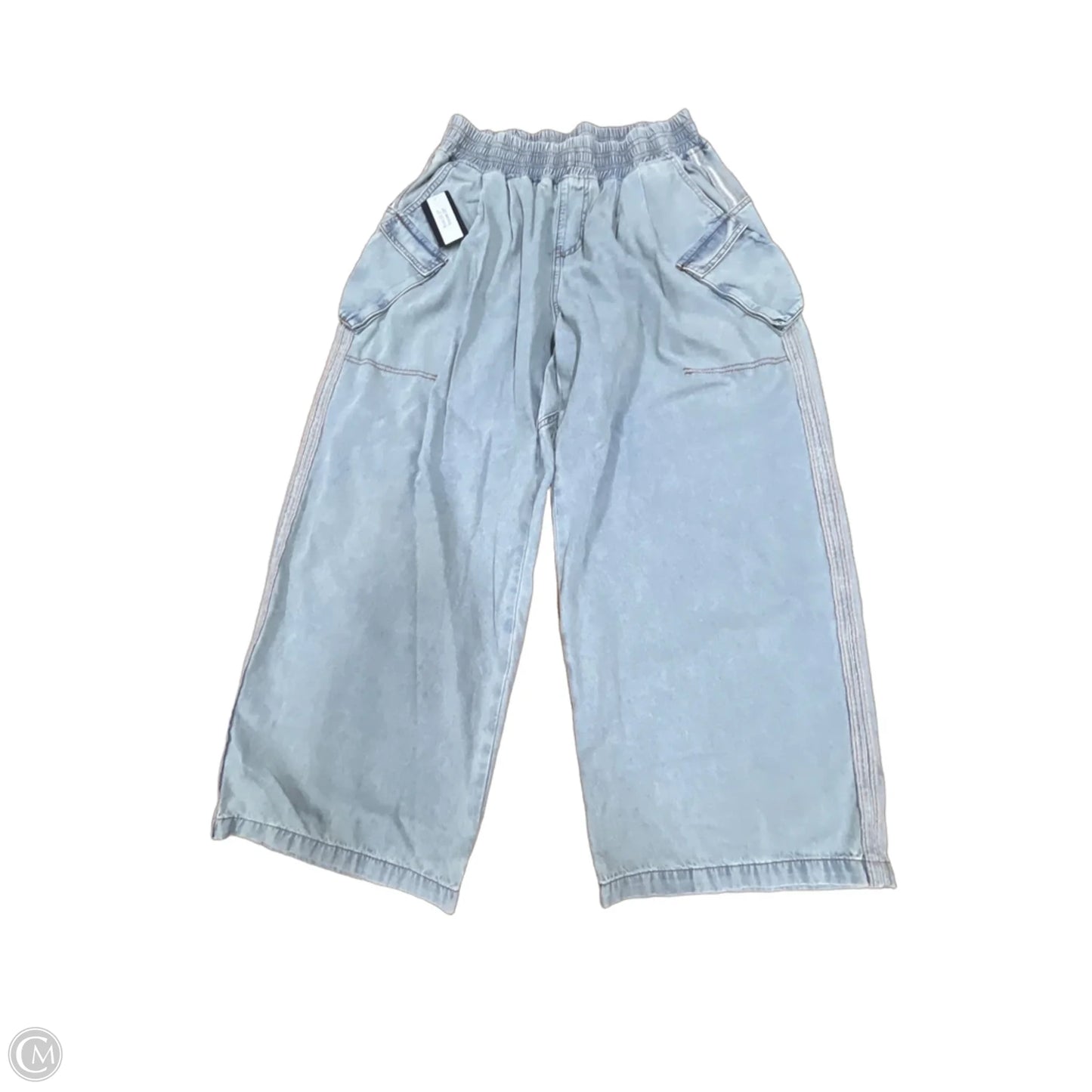 Pants Wide Leg By Oli & Hali In Blue Denim, Size: M
