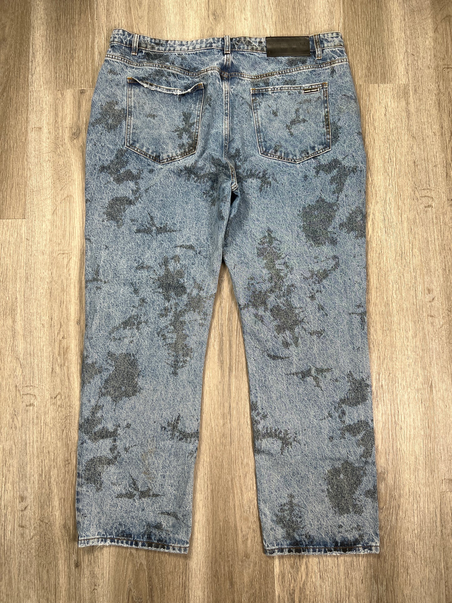 Blue Denim Jeans Boot Cut HOMME + FEMME, Size 42