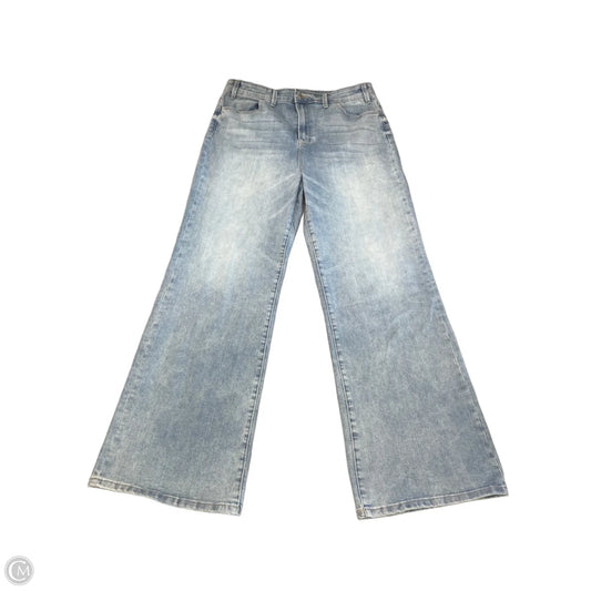 Jeans Wide Leg By Boston Proper In Blue Denim, Size: 18