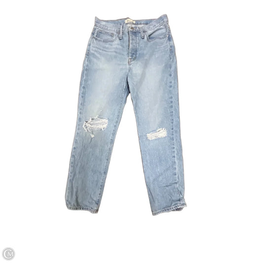 Jeans Straight By Madewell In Blue Denim, Size: 8p