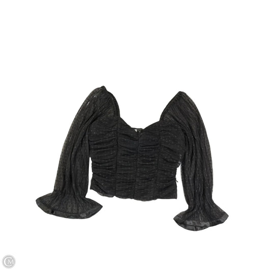 Top Long Sleeve By Haute Monde In Black, Size: M