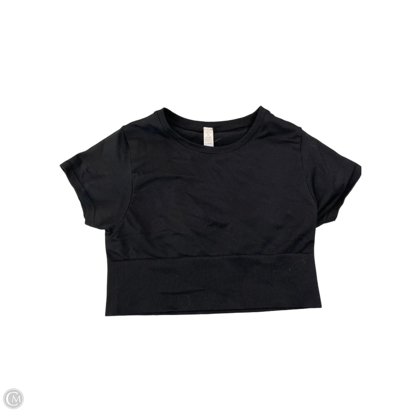 Athletic Top Short Sleeve By Aerie In Black, Size: M