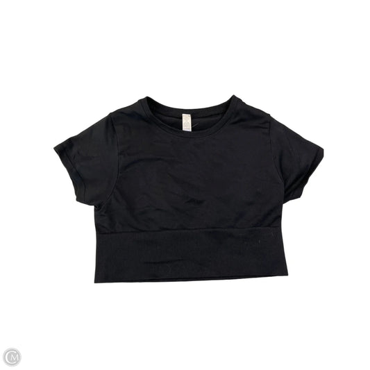Athletic Top Short Sleeve By Aerie In Black, Size: M