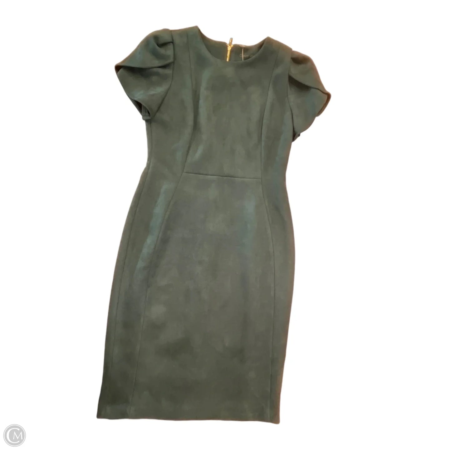 Dress Work By Calvin Klein In Green, Size: S