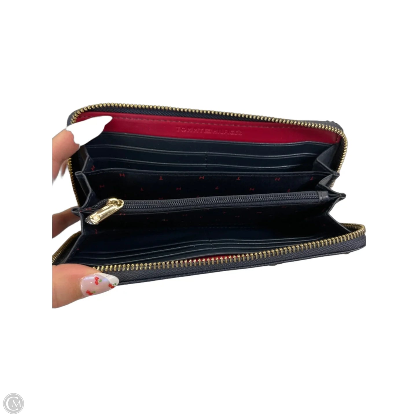 Wallet Leather By Tommy Hilfiger, Size: Large