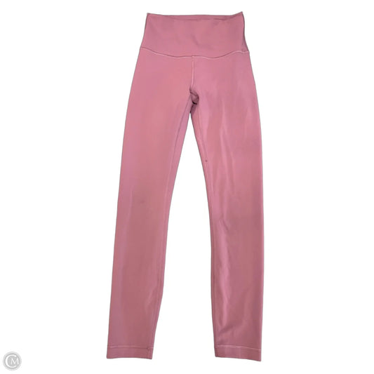 Athletic Leggings By Lululemon In Pink, Size: S