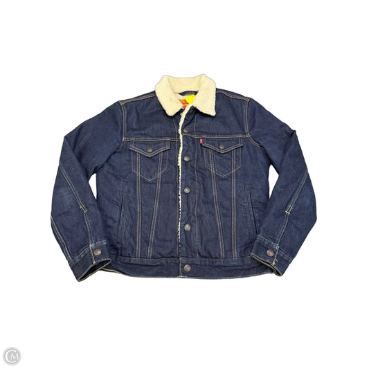 Jacket Denim By Levis In Blue Denim, Size: S