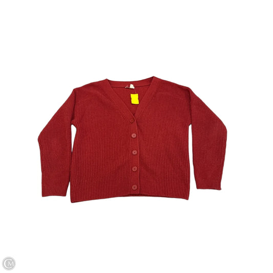 Cardigan By Garnet Hill In Red, Size: S