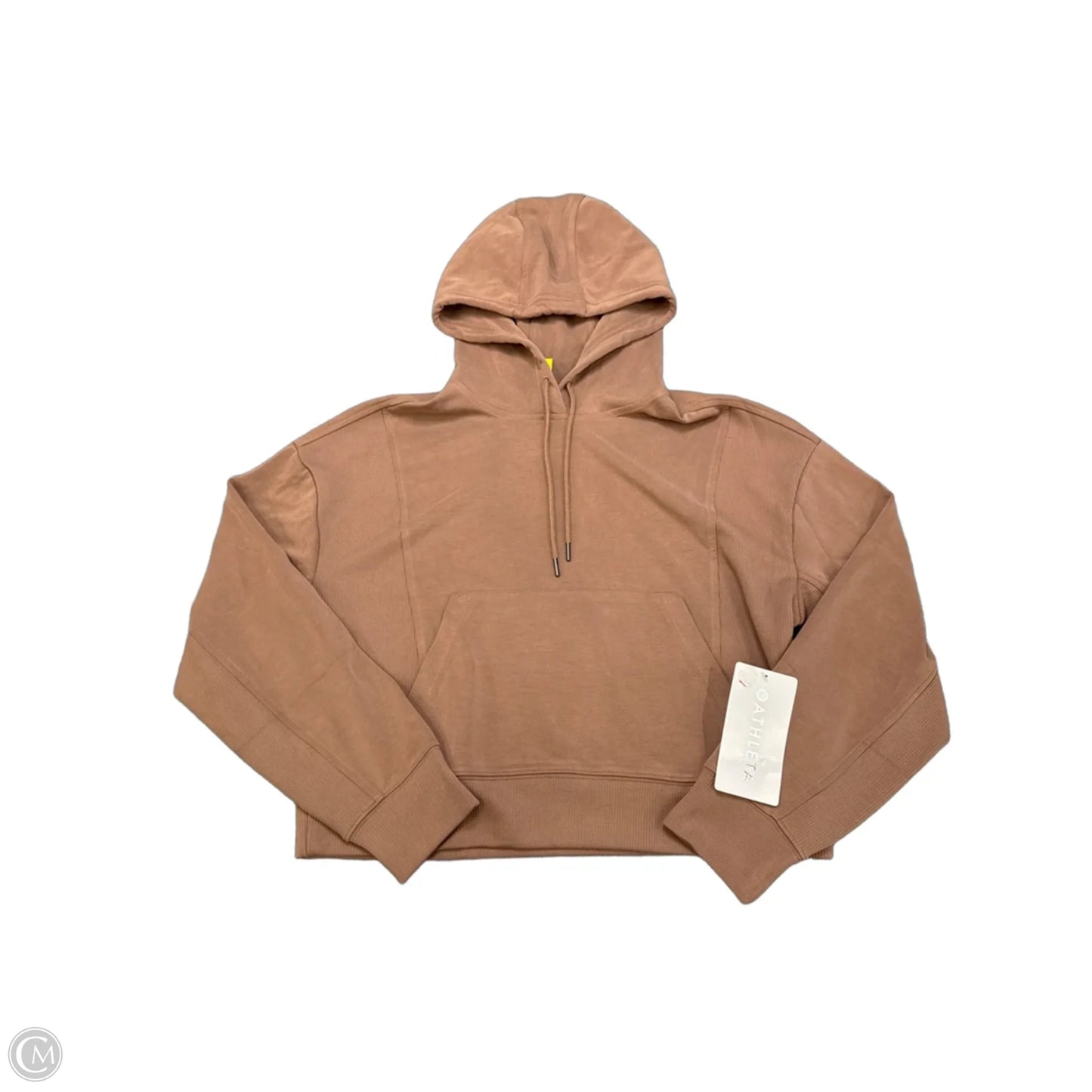 Athletic Sweatshirt Hoodie By Athleta In Tan, Size: S