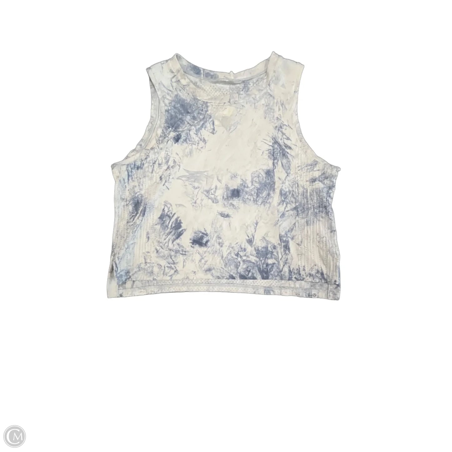 Athletic Tank Top By Lululemon In Blue & White, Size: S