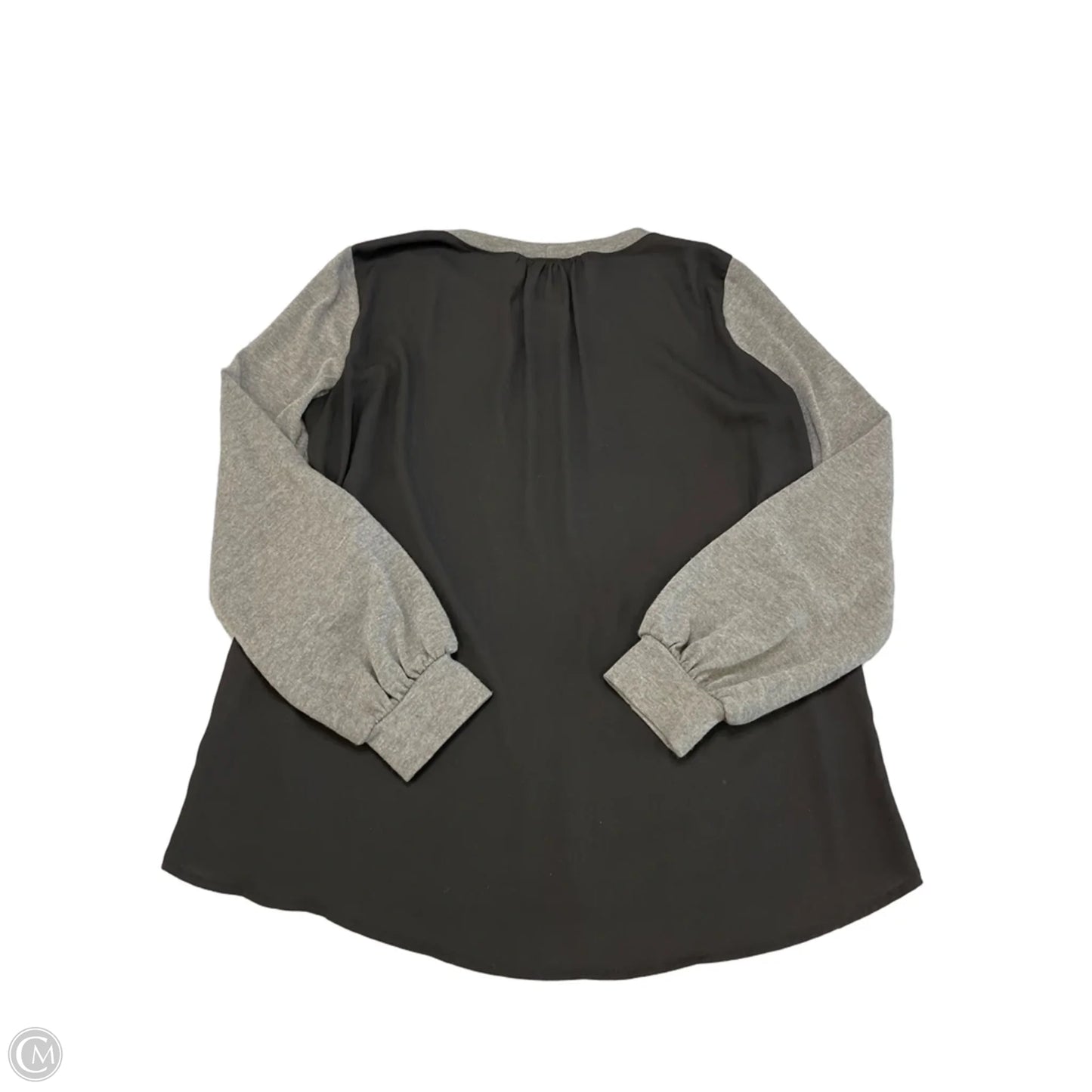 Top Long Sleeve By Karen Kane In Grey, Size: M