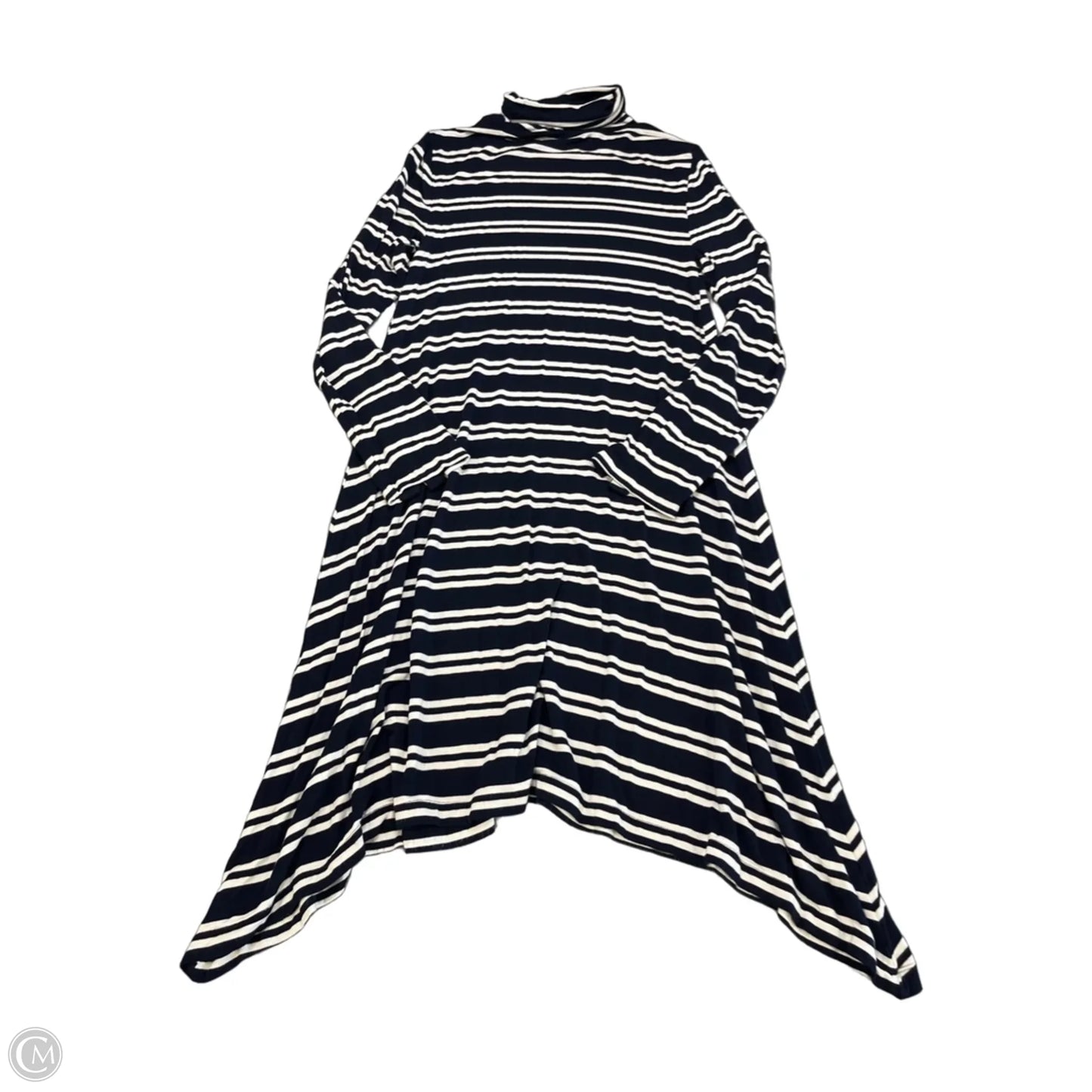 Dress Casual Midi By Maeve In Striped Pattern, Size: M
