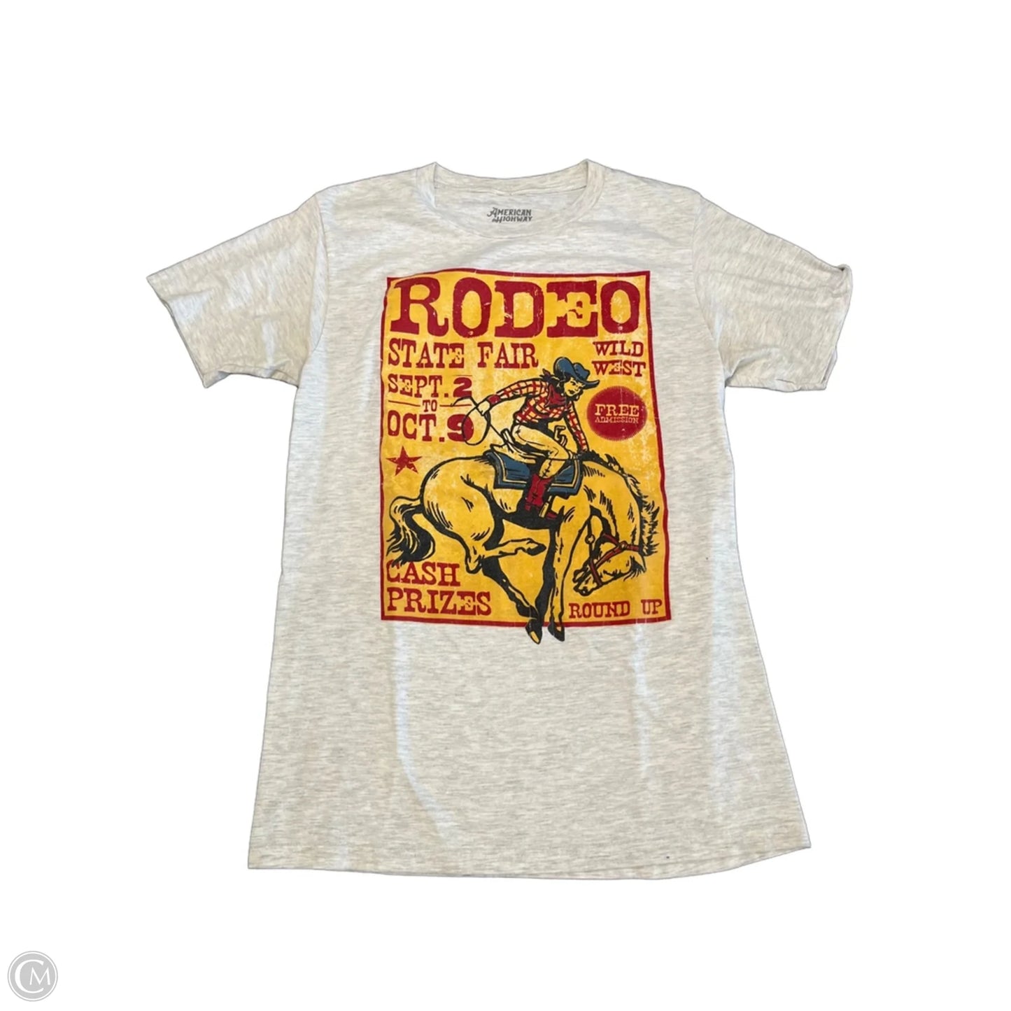 Top Short Sleeve By Clothes Mentor In Grey, Size: S