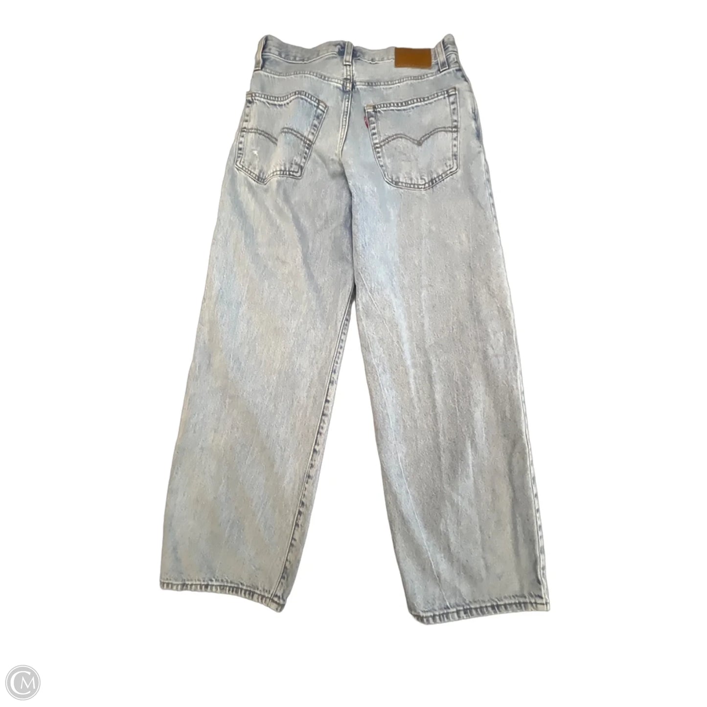 Jeans Wide Leg By Levis In Blue Denim, Size: 2