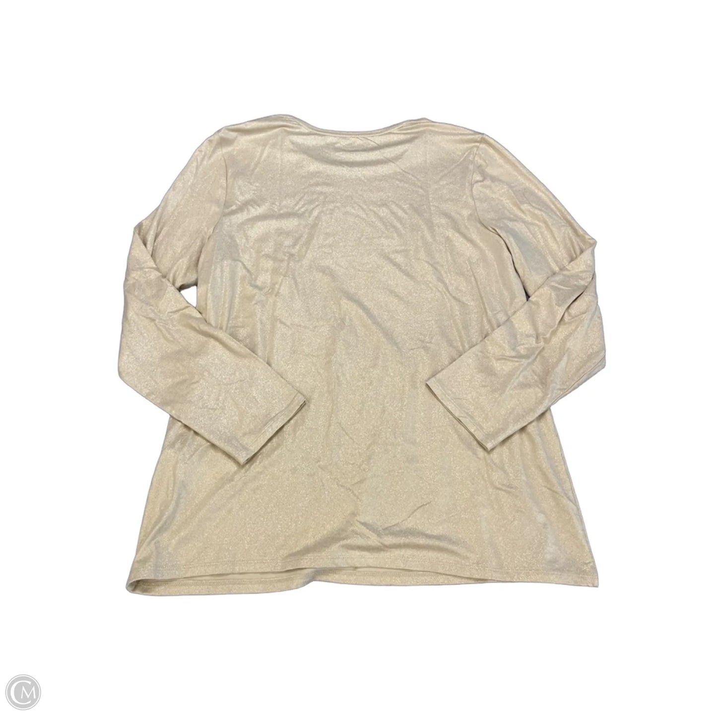 Top Long Sleeve By Chicos In Gold, Size: L