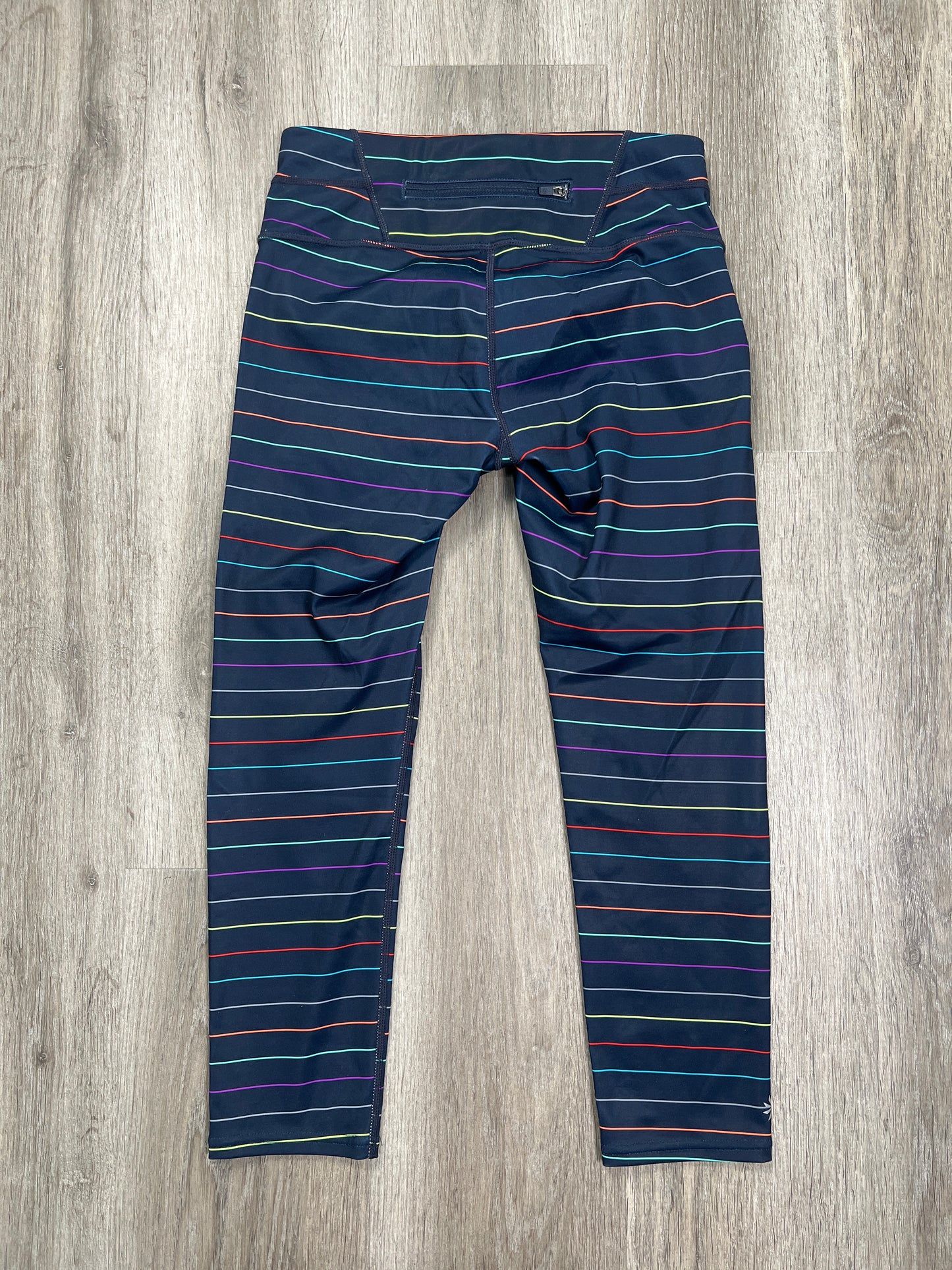 Striped Pattern Athletic Leggings Athleta, Size Xs