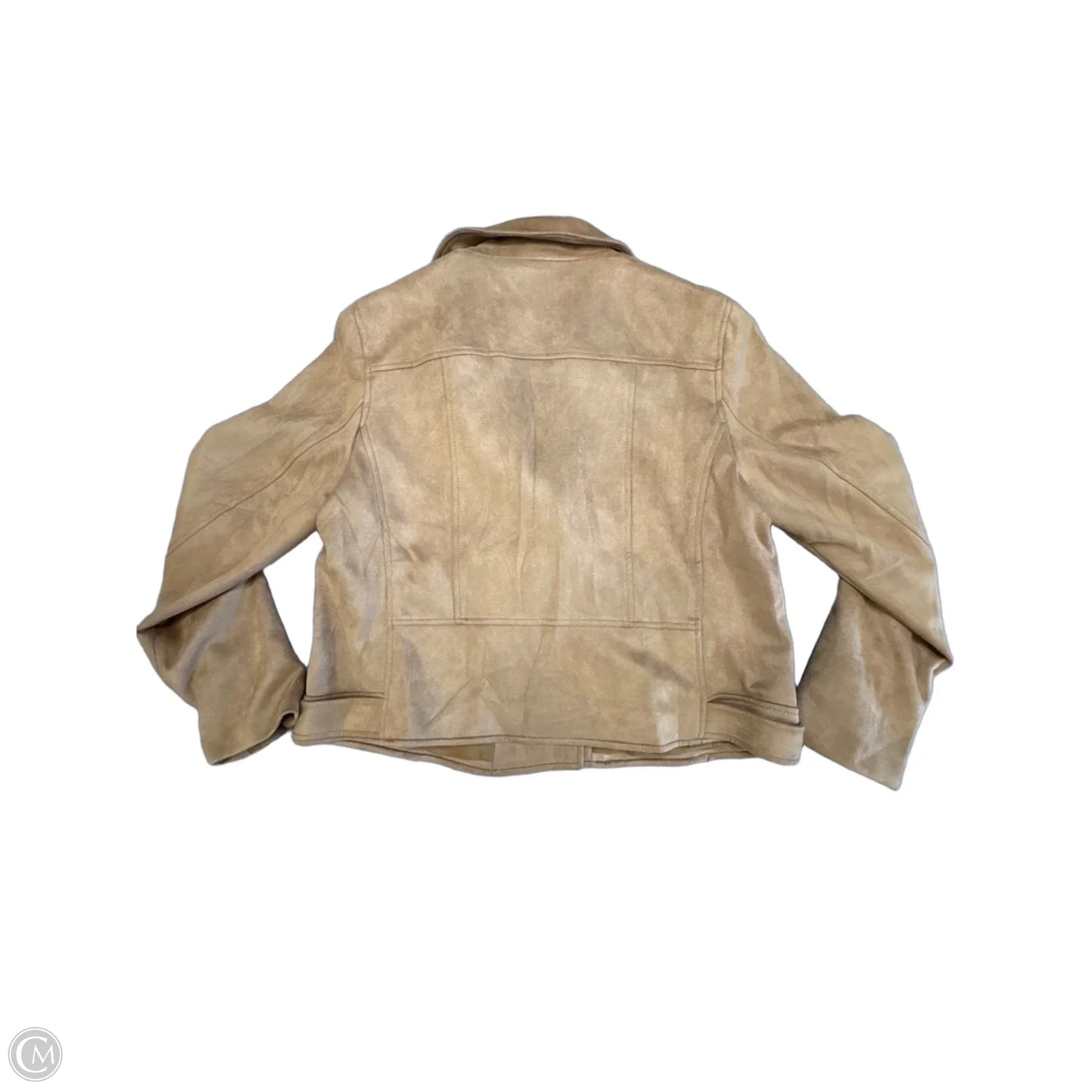 Jacket Moto By Loft In Brown, Size: L