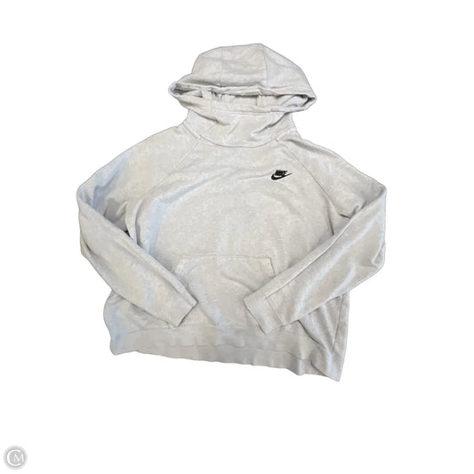 Athletic Sweatshirt Hoodie By Nike Apparel In Grey, Size: Xl