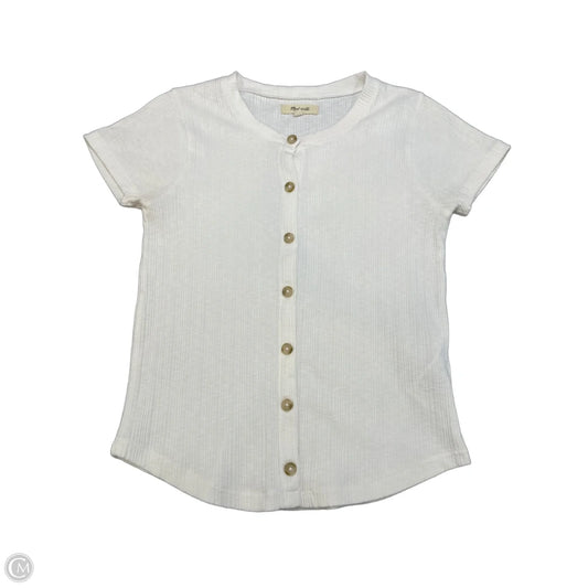 Top Short Sleeve By Madewell In White, Size: Xs