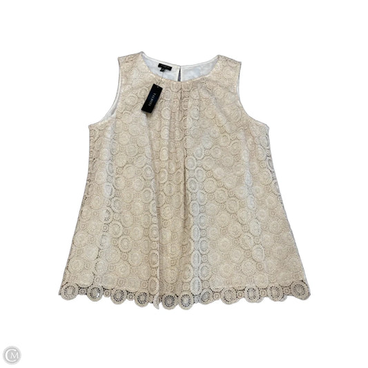 Blouse Sleeveless By Talbots In Gold, Size: Xl