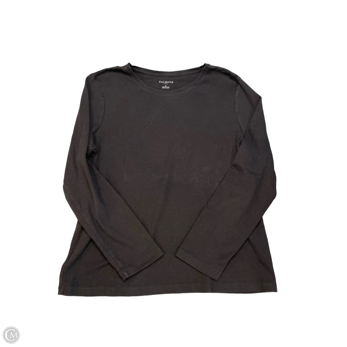 Top Long Sleeve Basic By Talbots In Black, Size: Xl